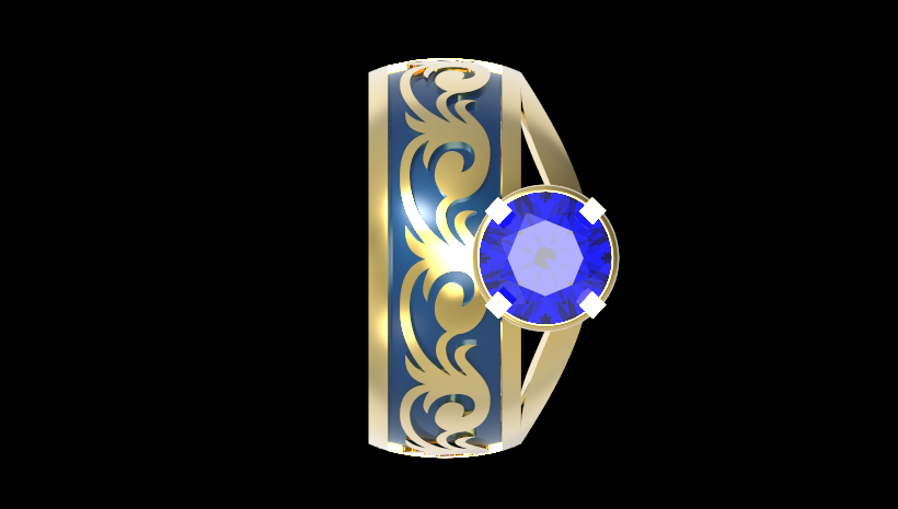 Thumbnail: Engagement Ring Combined Duo Solitaire Mo.5