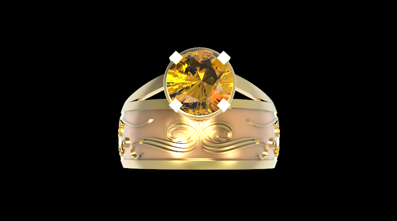 Thumbnail: Engagement Ring Combined Duo Solitaire Mo.4