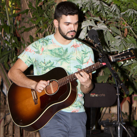 Jake of Jake on the Lake performing live on guitar