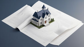 Un modelo de casa sobre documentos legales