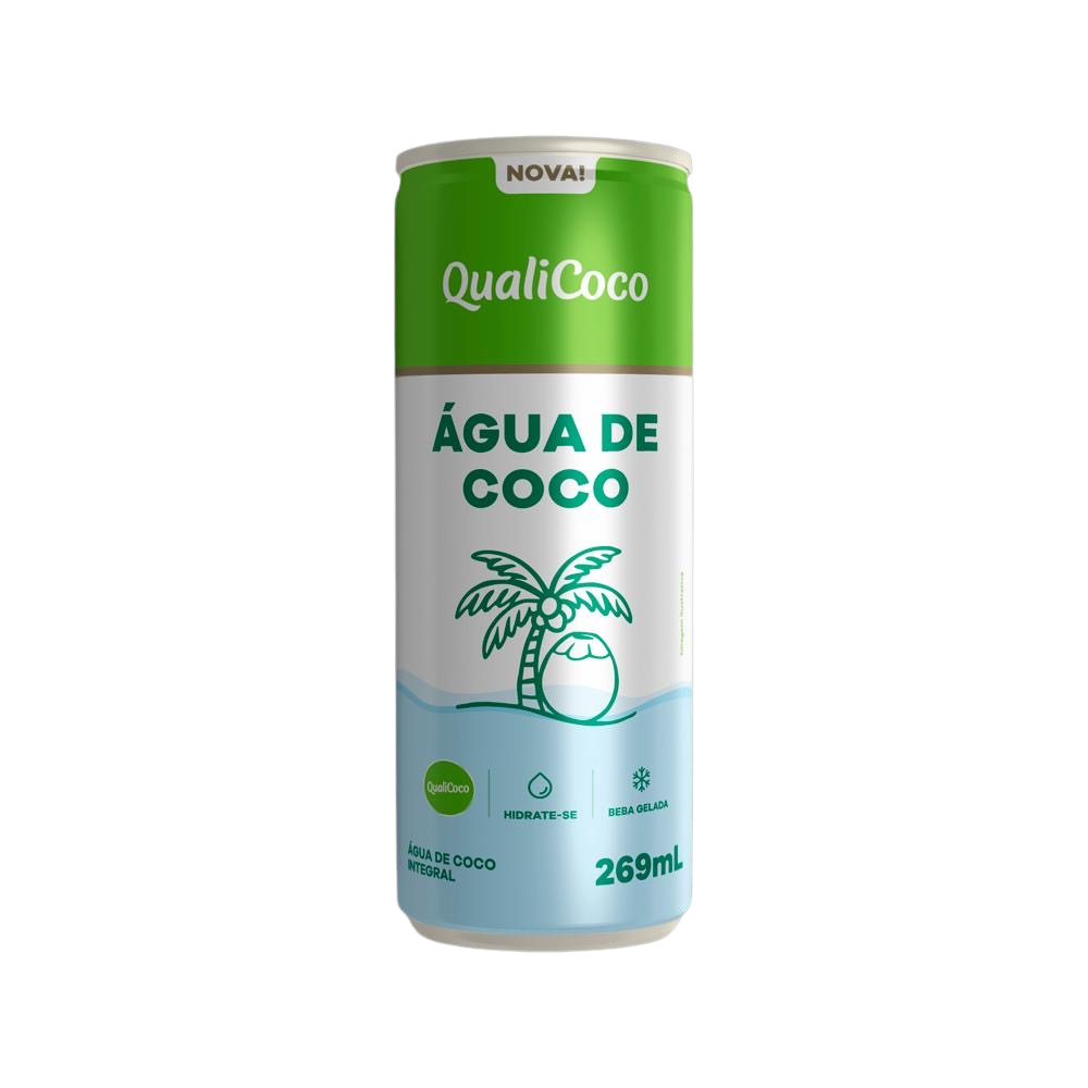 Água De Coco Integral Qualicoco Lata - 269ml