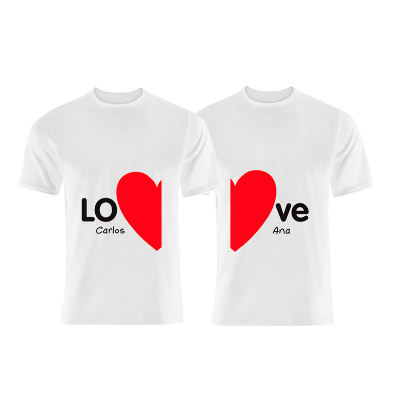 camisas de parejas personalizadas