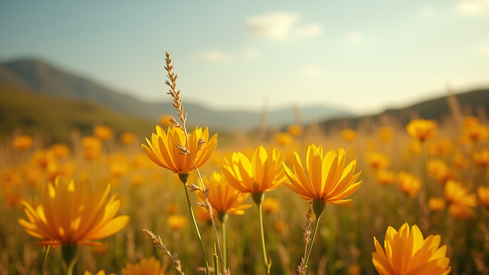 Close-up view of a vibrant digital landscape