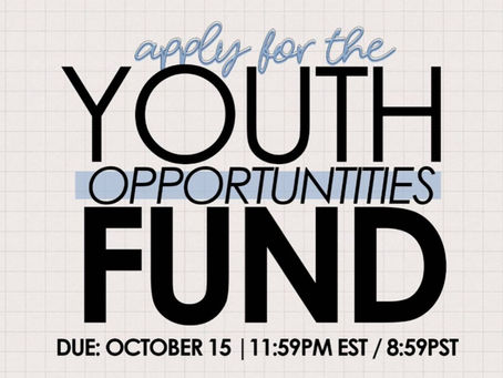 Apply for the Youth Opportunities Fund!