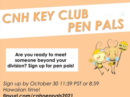 CNH Key Club Pen Pals!