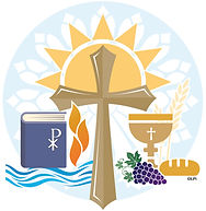 Cross with Sacramental Elements