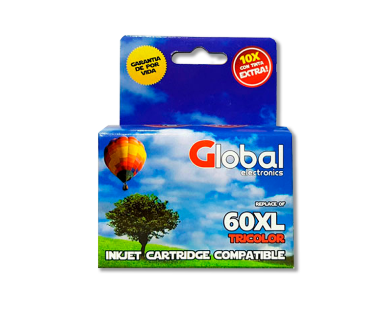 Cartucho Tinta Compatible 60xl Tricolor Cc641wl