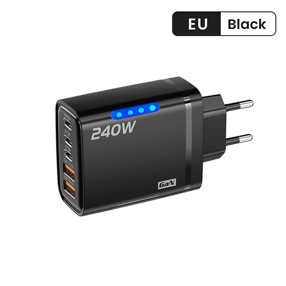 Miniatura: 240W GaN USB C Charger 5 in 1 Fast Charging Phone Charger Power Adapter For iPho