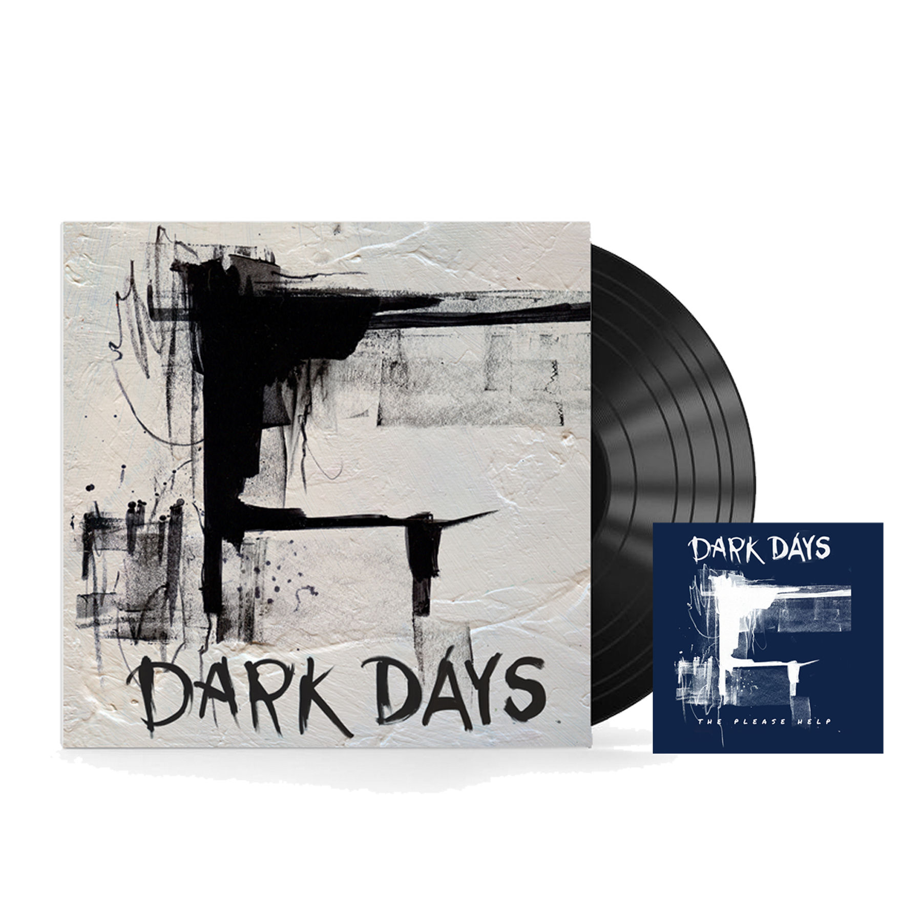 "Dark Days" 12" Album and Sticker