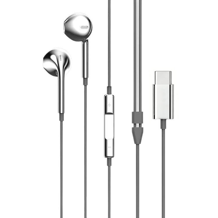 Thumbnail: Silver Retro Wired Earphones with Digital Chip