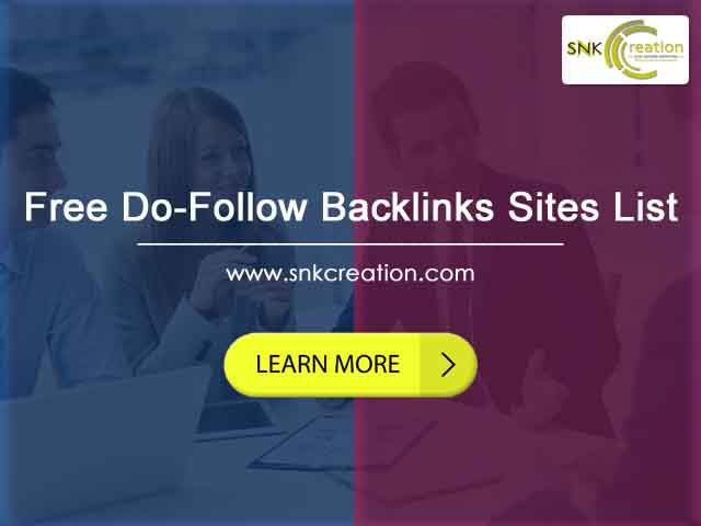 free dofollow backlinks sites list 2019