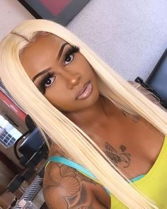 Thumbnail: Brazilian Blonde 613 Silky  Straight closure