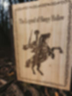 Thumbnail: The Legend of Sleepy Hollow Wood Burned Book Box #AltarBox #Gothic #Wood
