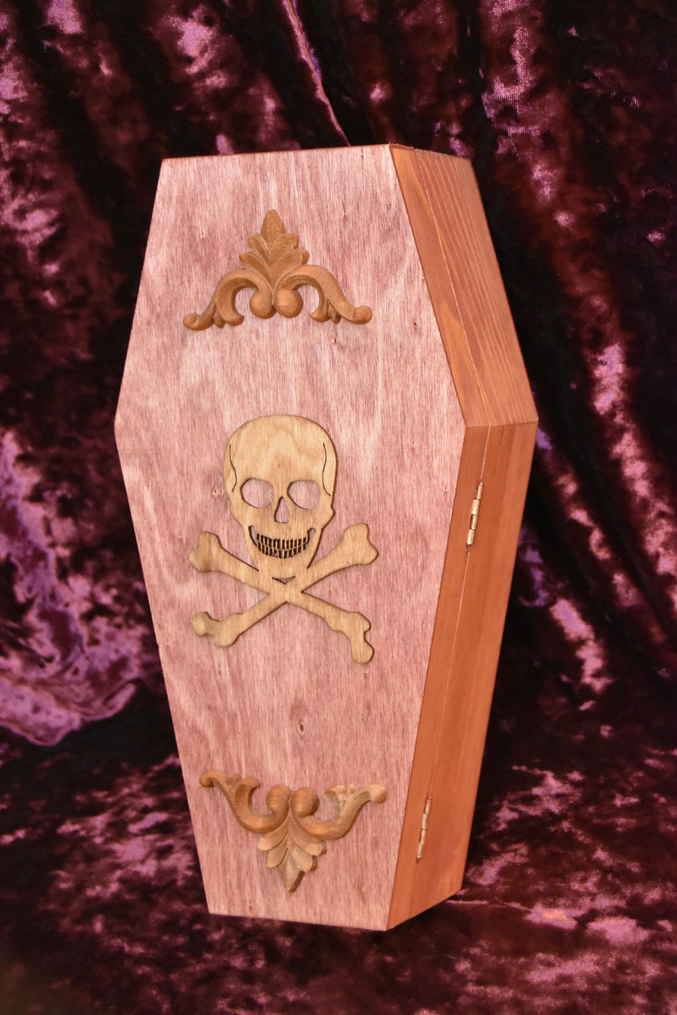 Thumbnail: 2 Tone Skull Applique Tarot/Altar Box ~ Altar Box ~ Tarot Box