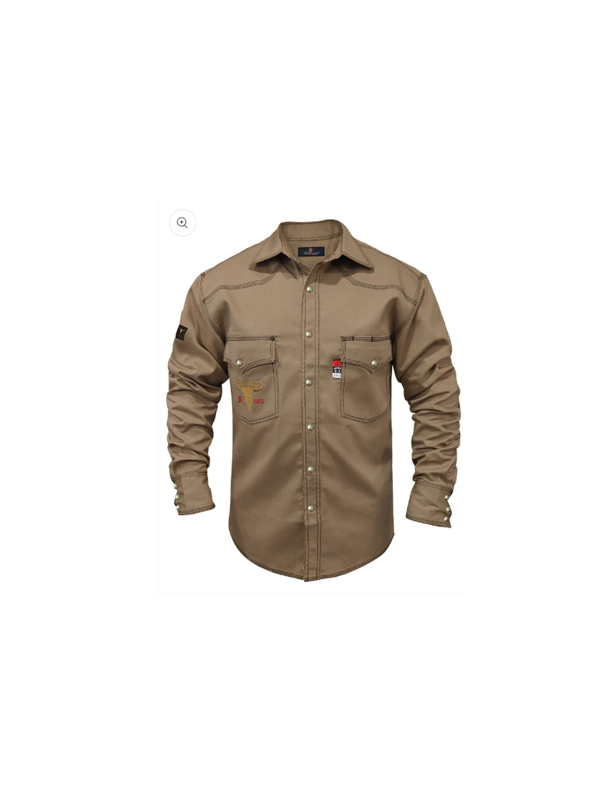 Tan Western FR Welding Shirt