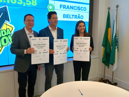 Pedron e Guto confirmam mais de 125 mil metros² de asfalto para Beltrão; veja ruas contempladas
