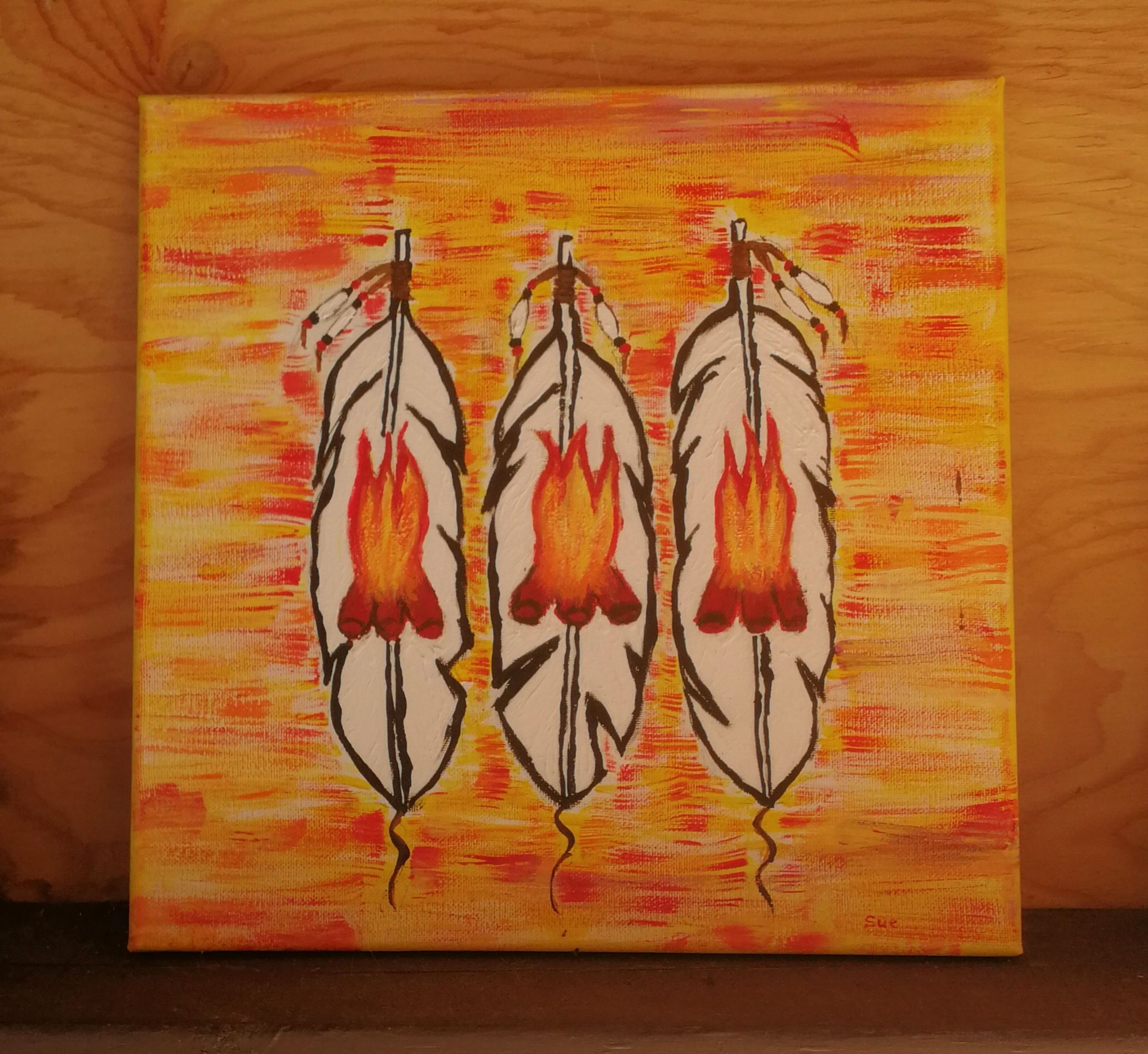 3 fires (Sue Williams Collection)