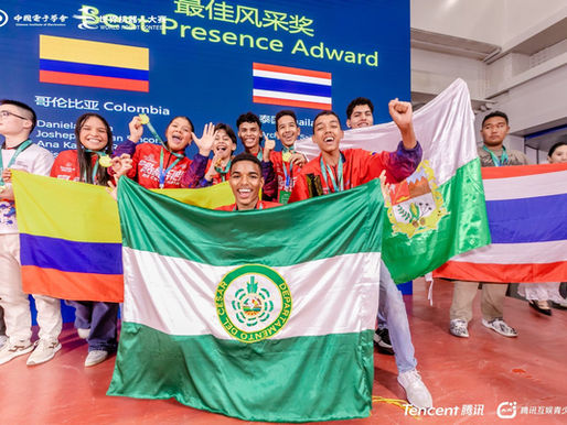 Jóvenes del Cesar brillan en China y dejan en alto a Colombia en el World Robot Contest Championships