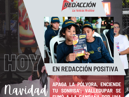 Apaga la Pólvora, Enciende tu Sonrisa’: Valledupar se sumó a la campaña por una Navidad feliz