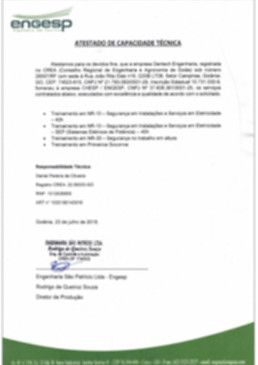 Atestado de Capacidade Técnica - Dantech Engenharia