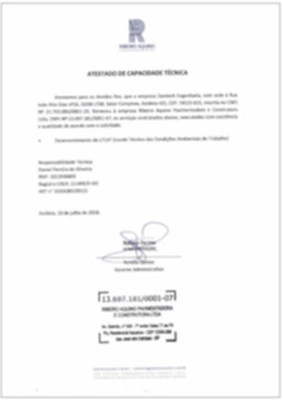Atestado de Capacidade Técnica - Dantech Engenharia