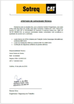 Atestado de Capacidade Técnica - Dantech Engenharia