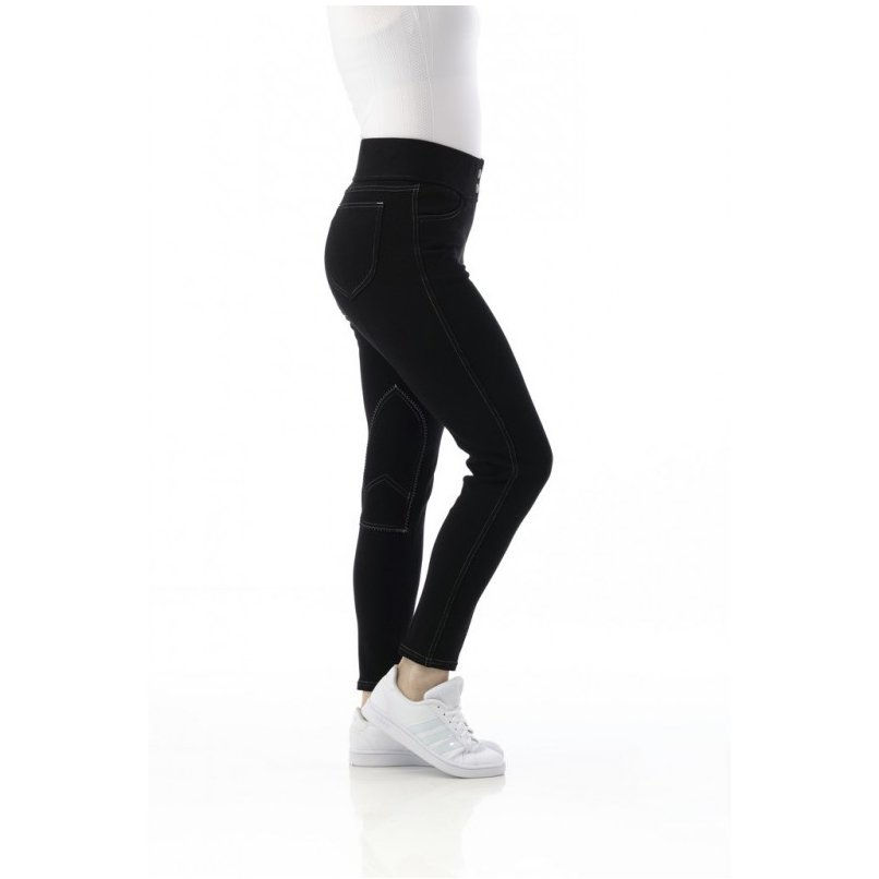 Miniature : Pantalon EQUITHEME Pull-On noir/femme