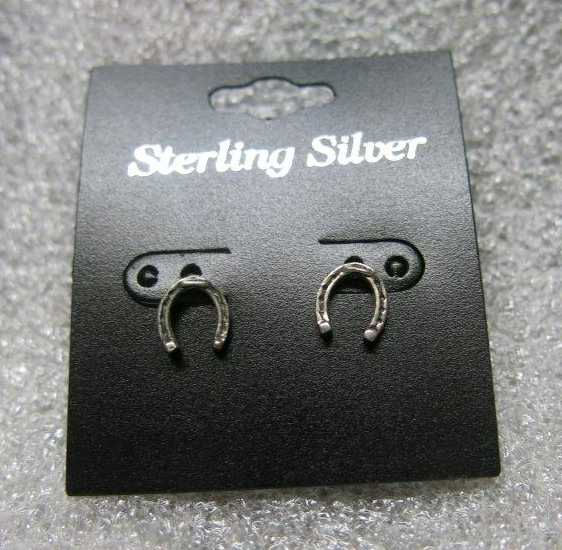 Boucles d'oreilles fer à cheval argent