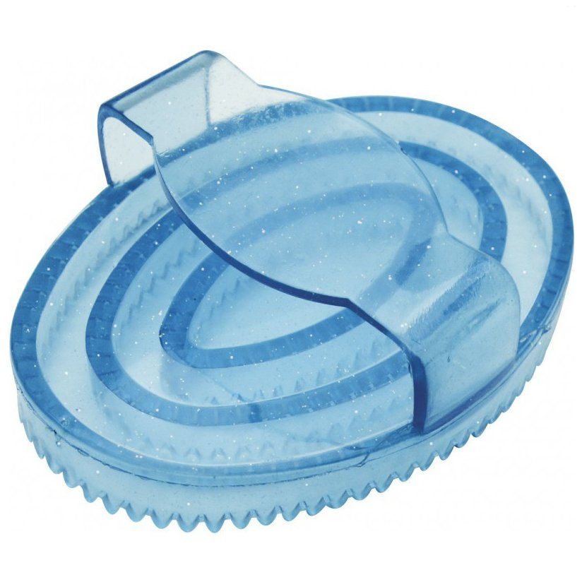 Miniature : Étrille ovale HIPPOTONIC caoutchouc pailleté