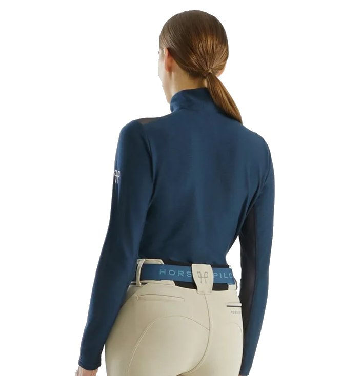 Miniature : T-shirt HORSE PILOT Suntech marine/femme