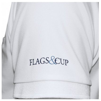 Miniature : Polo FLAGS & CUP Urbano blanc/homme