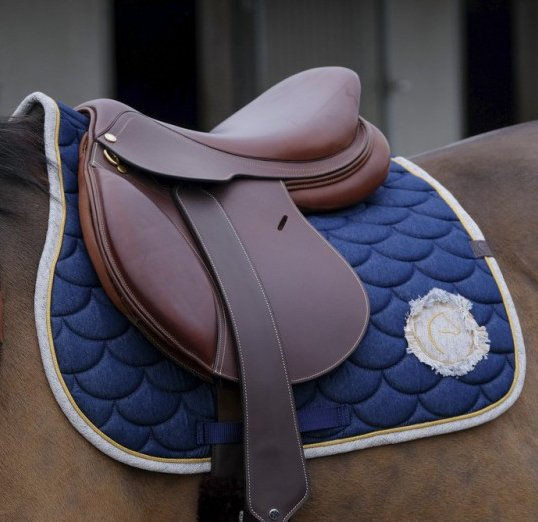 Miniature : Tapis de selle EQUITHÈME Denim