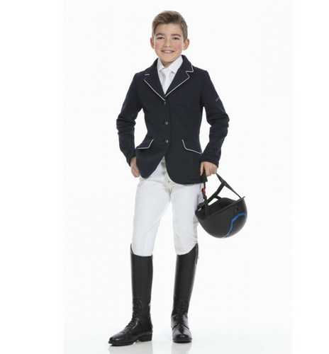 Miniature : Veste de concours EQUITHÈME Soft Classic marine/enfant