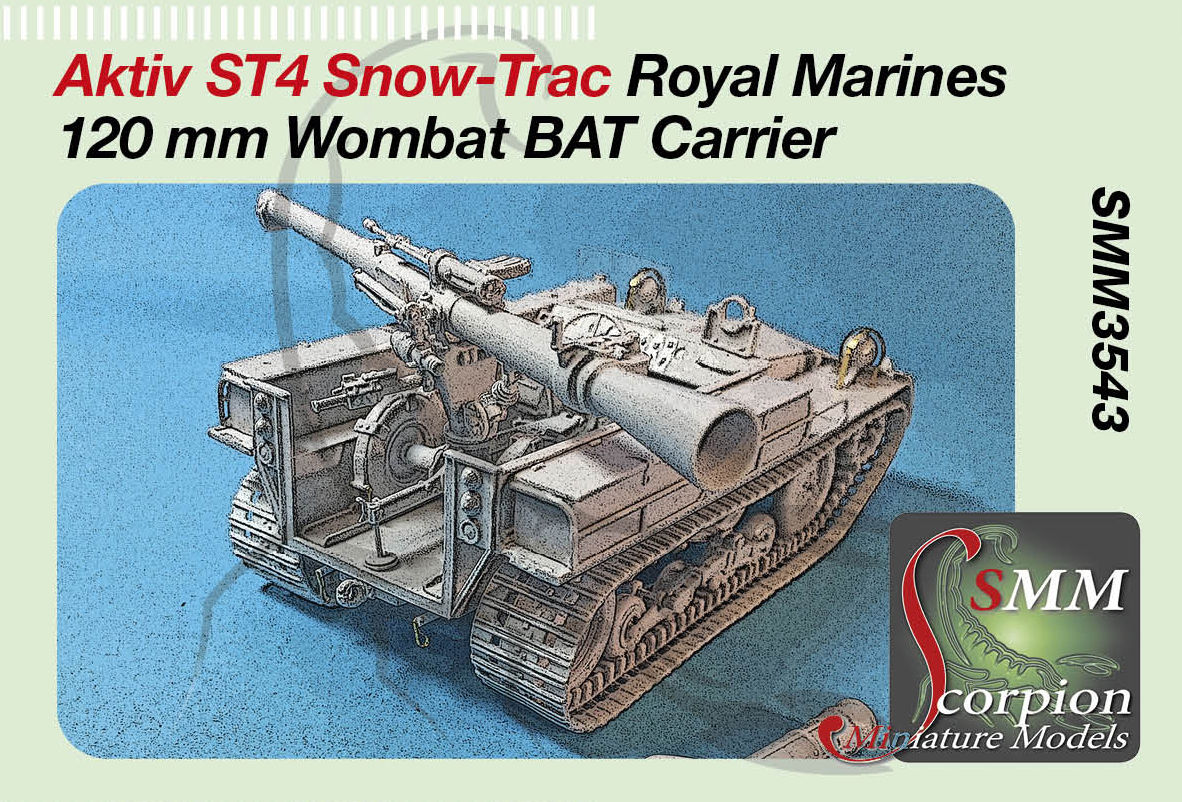 SMM3543 Aktiv ST4 Snow-Trac Royal Marines  120 mm BAT Wombat Carrier