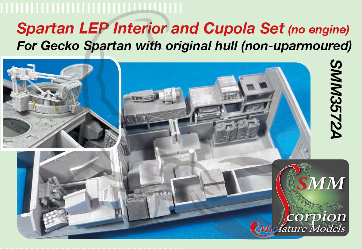 SMM3572A Spartan Interior and Cupola Set (no engine)