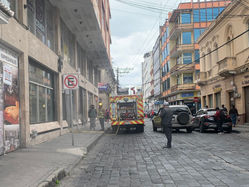 Incendio en el Centro Histórico de Riobamba fue controlado