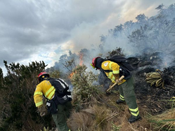 Grupo Brif Riobamba se activó para brindar apoyo en la reserva El Ángel
