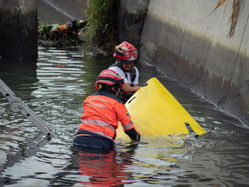 Accidentes y rescates atendieorn los bomberos de Riobamba