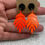 Thumbnail: Wooden earrings, Metal earrings, Leaf earrings and round earrings