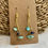Thumbnail: Blue Gemstone Dangle Earrings – Handmade Boho Chic Jewelry with Natural Stones,