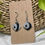 Thumbnail: Silver black earrings from polymer caly, Modern style earrings