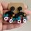 Thumbnail: Flowe bouquet earrings, butterly earrings from polymer clay
