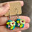 Thumbnail: Book earrings from polymer clay, Fairytale book earrings, Floral earrings