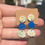Thumbnail: Blue Navy earrings from polymer clay