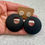 Thumbnail: Wooden earrings, Metal earrings, Leaf earrings and round earrings