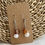 Thumbnail: Handmade Beaded Dangle Earrings, Natural Stone, Pearl, and Charm Earrings, Moon,