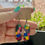 Thumbnail: Happy colourful earrings from polymer clay