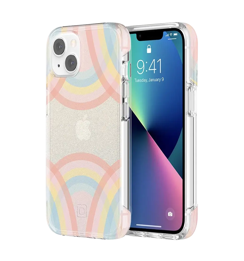 Чохол Incipio Design Series для iPhone 13 Rainbow Glitter Wash