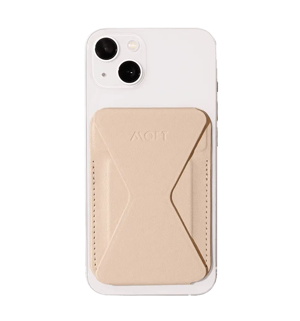 Магнітний гаманець-підставка Moft Snap-on with magsafe Nude