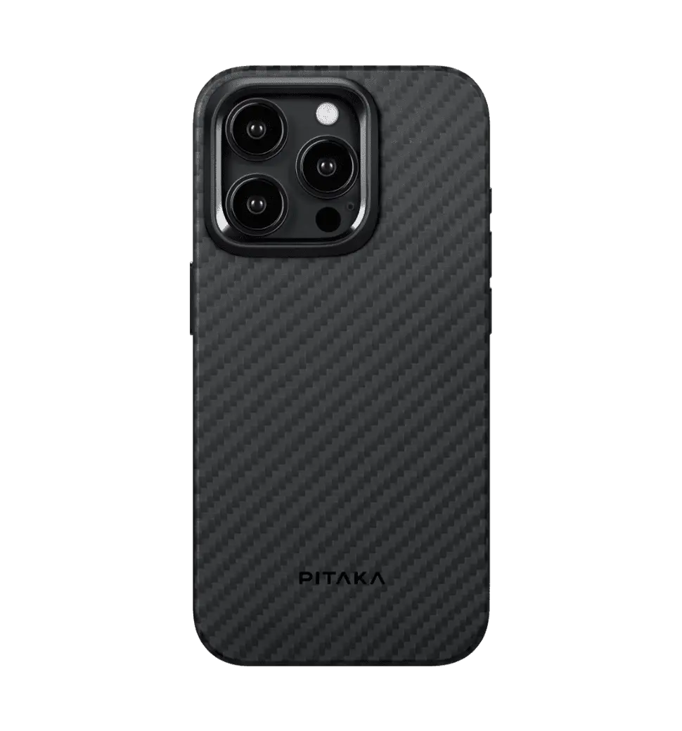 Чохол Pitaka MagEZ Case 4 Twill 1500D Black/Grey for iPhone 15 Pro Max